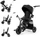 Kinderkraft Easytwist Dreirad schwarz (KREASY00BLK0000)