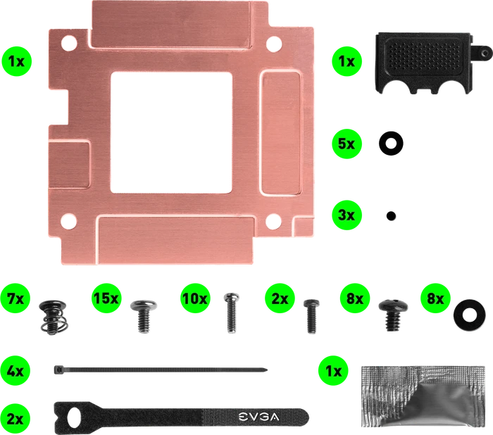 EVGA GeForce RTX 3090/3080 XC3 Hybrid Kit, ARGB