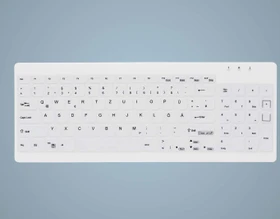 Contour Design Active Key AK-C7012 Medical Keyboard Compact, weiß, USB, DE (AK-C7012F-U1-W/GE)