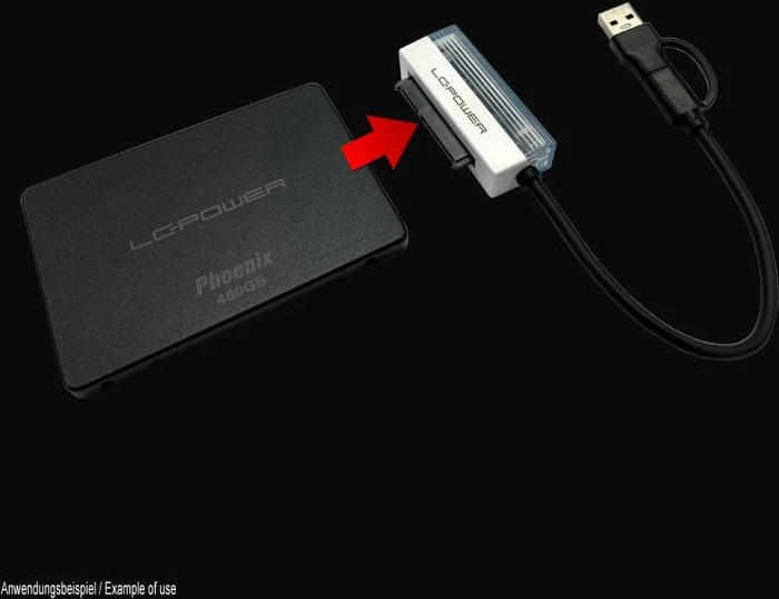 LC-Power LC-ADA-USB-SATA-25, USB-C 3.0