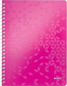 Leitz Collegeblock, A4, kariert, pink, 80 Blatt