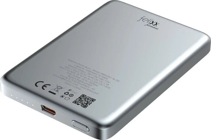 Felixx Powerbank Magnetic 5000mAh grau