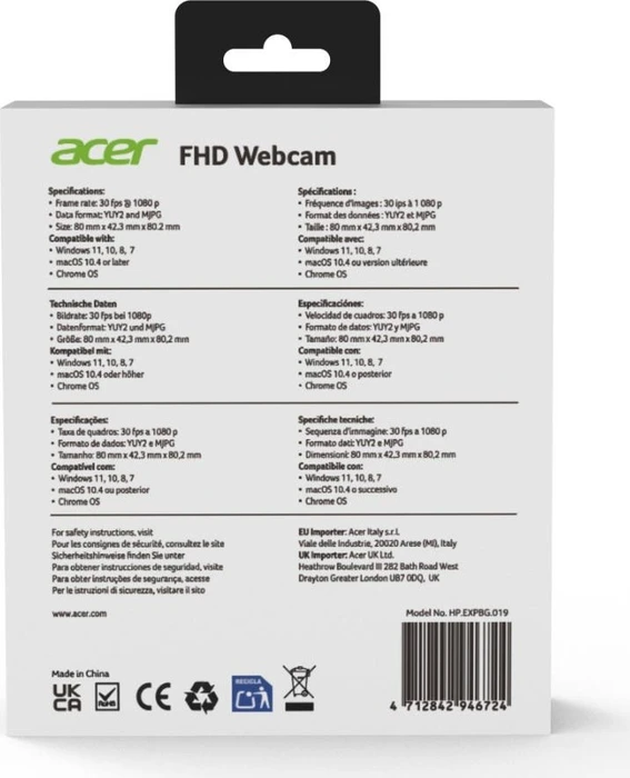 Acer FHD Webcam