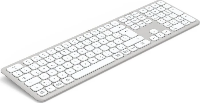 Hama WK-550 Multi-Device-Tastatur, grau/weiß, USB/Bluetooth, DE