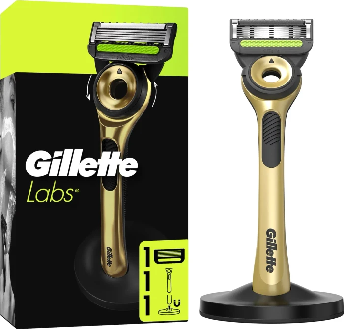 Gillette Labs Champion Gold Edition Rasierer + 1 Wechselklinge
