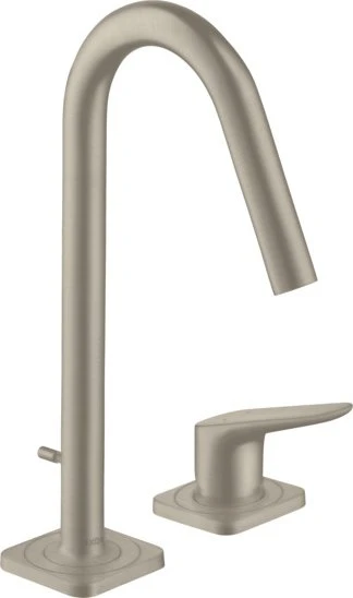 Hansgrohe Axor Citterio M 2-Loch Waschbeckenarmatur 160 mit Zugstange brushed nickel