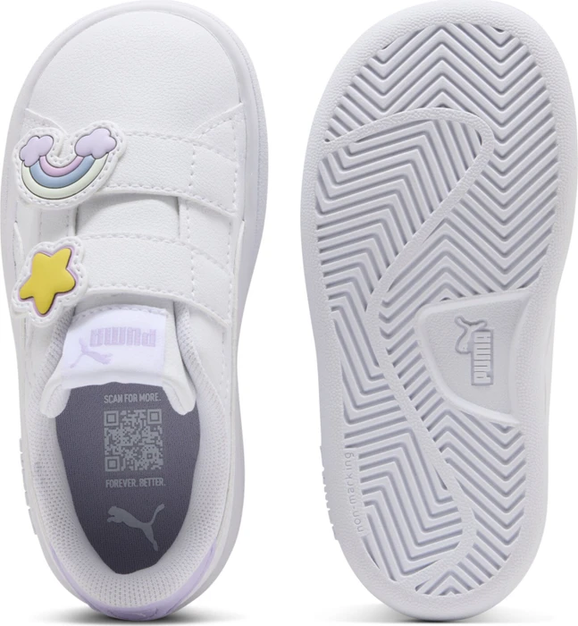 Puma Smash 3.0 Badges puma white/light lavender (Junior)
