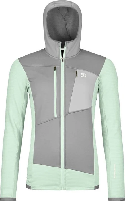 Ortovox Fleece Grid Hoody Funktionsjacke green acid (Damen)