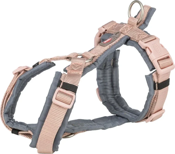 Trixie Premium Trekking Geschirr, S-M, Blush/Grafit (1997135)
