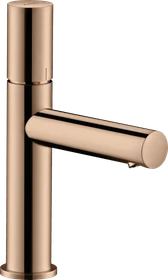 Hansgrohe Axor Uno Waschbeckenarmatur 110 mit Zerogriff und Ablaufgarnitur polished red gold