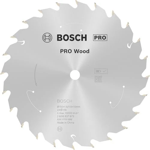 Bosch Professional Standard for Wood Kreissägeblatt 24Z, 150x1x10mm, 1 Stück
