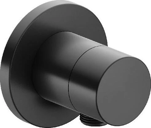 Keuco IXMO 59548 Pure 3-Wege Umstellventil mit Schlauchanschluss rund schwarzchrom gebürstet
