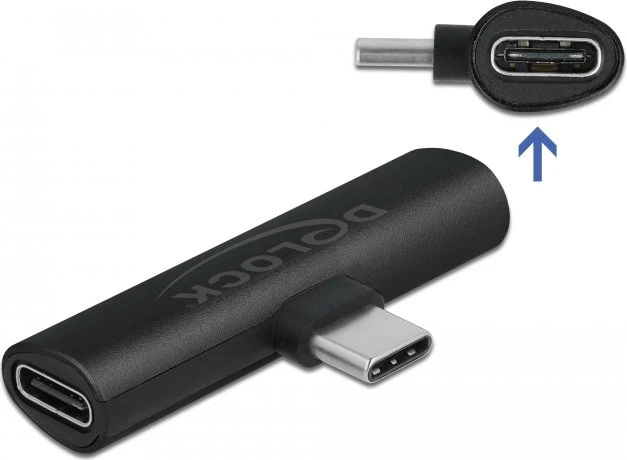 DeLOCK Adapter USB Type-C zu 2 x USB Type-C PD schwarz