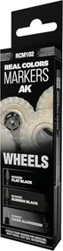 AK-Interactive Real Colors Markers Wheels Farbset, 3-tlg.