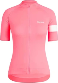 Rapha Core Trikot kurzarm high vis pink/white (Damen)