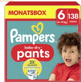 Pampers Baby-Dry pants Gr.6 Einwegwindel, 14-19kg, 138 Stück