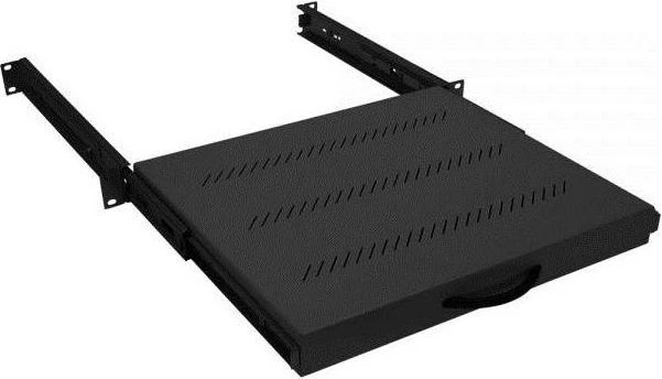 Triton Ausziehschublade für Tastatur und Maus, schwarz, 1HE