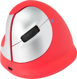R-Go HE Sport Mouse Vertikale Maus rot, mittel, Linkshänder, Bluetooth