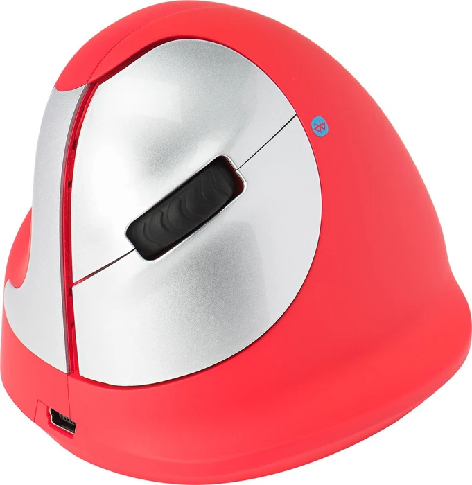 R-Go HE Sport Mouse Vertikale Maus rot, mittel, Linkshänder, Bluetooth