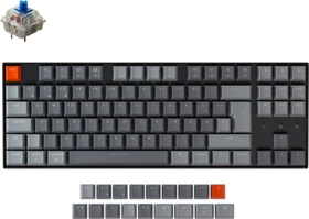 Keychron K8, 80% TKL, LEDs weiß, hot-swap, schwarz, Gateron Optical RED, USB/Bluetooth, DE