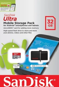 SanDisk Ultra Dual + microSDHC 32GB schwarz, USB-A + USB Micro-B, USB 3.2 Gen 1×1, USB 2.0