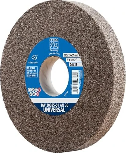 Pferd BW 20025-51 AN 36 Universal Schleifscheibe K36, 200x25x51mm, 1 Stück