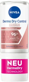 Nivea Anti-Transpirant Derma Dry Control Maximum Deodorant Roll-On, 50ml