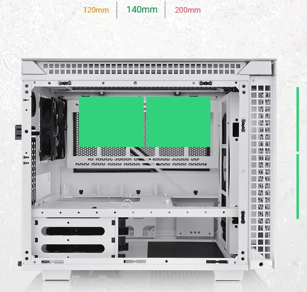 Thermaltake Divider 200 TG Air Snow Edition, weiß, Glasfenster