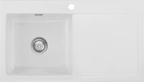 systemceram Mera 90 F Einbau Becken links satin