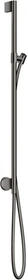 Hansgrohe Axor One Brausestange mit Wandanschluss und Brauseschlauch polished black chrome