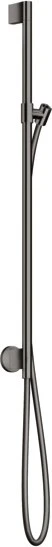 Hansgrohe Axor One Brausestange mit Wandanschluss und Brauseschlauch polished black chrome