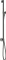 Hansgrohe Axor One Brausestange mit Wandanschluss und Brauseschlauch polished black chrome Vorschaubild
