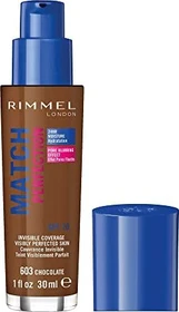 Rimmel Match Perfection Foundation 603 chocolate LSF20, 30ml