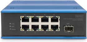 Digitus DN-65 Industrial Railmount Switch, 8x RJ-45, 1x SFP, PoE+ (DN-651133)