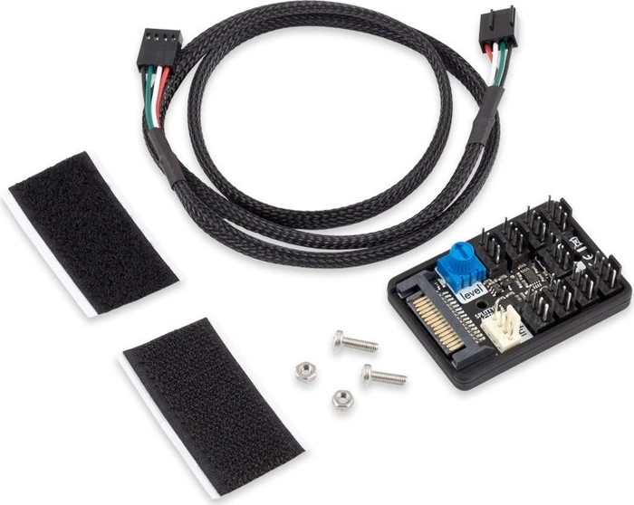 Aqua Computer Splitty9 Active, Lüfterverteiler, 9-fach
