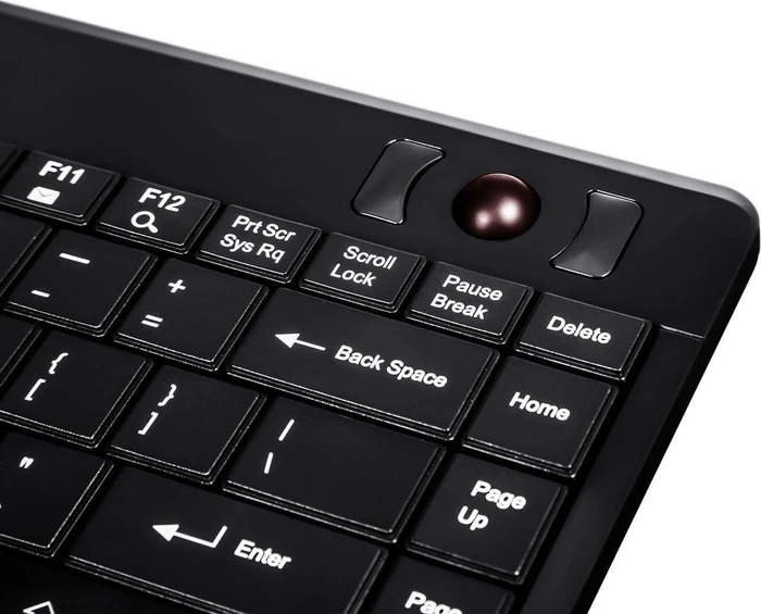 Perixx Periboard-505H PLUS Wired Trackball Keyboard, USB, DE