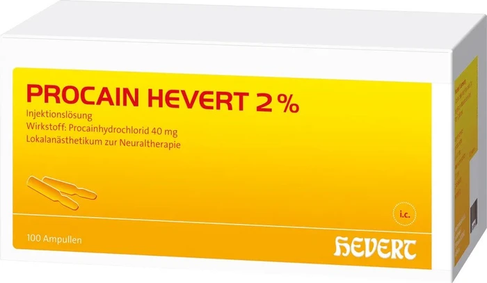 Procain Hevert 2% Injektionslösung Ampullen