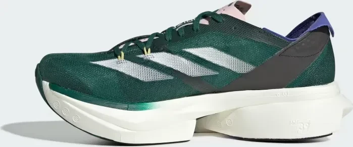 adidas Adizero Adios Pro 3 collegiate green/cloud white/sandy pink (Damen)