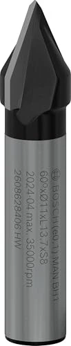 Bosch Professional HM V-Nutfräser, (D)11x14x45mm, 1 Stück