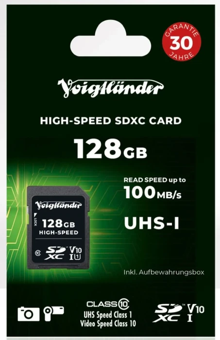 Voigtländer High-Speed R100/W15 128GB, UHS-I U1, Class 10