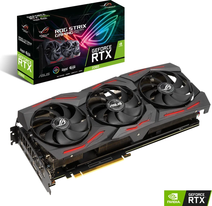 ASUS ROG Strix GeForce RTX 2060 Advanced EVO, ROG-STRIX-RTX2060-A6G-EVO-GAMING, 6GB GDDR6, 2x HDMI, 2x DP