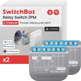 SwitchBot Relay Switch 2PM 2-fach, Schaltaktor, 2er-Pack