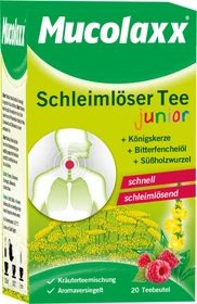 Mucolaxx Schleimlöser Tee junior für Kinder Beutel, 20 Stück