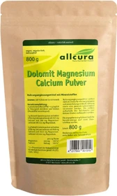 allcura Dolomit Magnesium Calcium Pulver, 800g