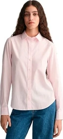 Gant Regular Fit Classic Popeline Stripe Hemd langarm light pink (Damen)