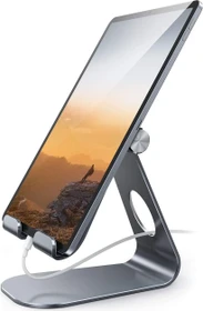 Lamicall Tablet Stand S, Aluminium Tablet- und Smartphone-Ständer, Tablet-Stand 4-13", grau, verstellbar
