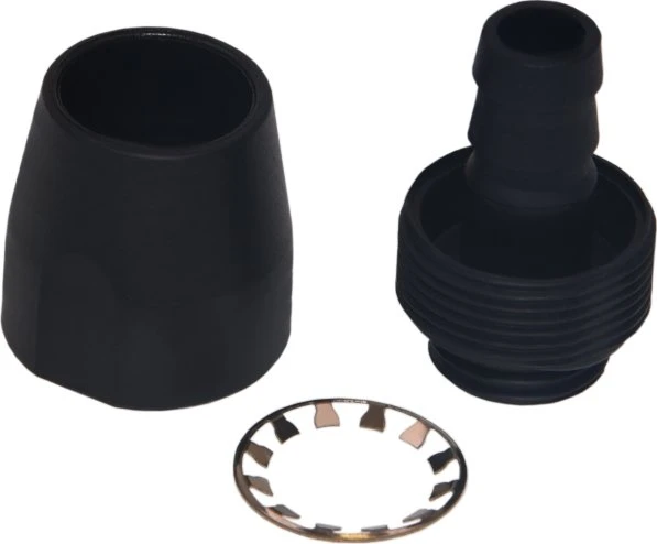 Alphacool HF Anschraubtülle TPV G1/4" auf 12.7/7.6mm schwarz
