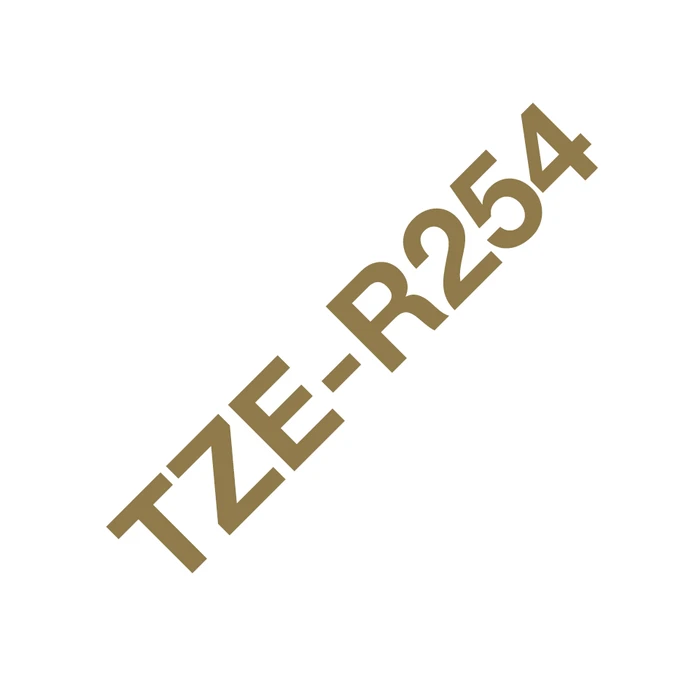 Brother TZe-R254 Beschriftungsband, 24mm, gold/weiß