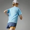 adidas Own The Run 3-Streifen Laufshirt kurzarm blue blink (Damen) Vorschaubild