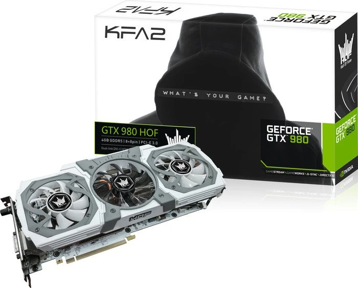 KFA2 GeForce GTX 980 Hall Of Fame, 4GB GDDR5, DVI, HDMI, 3x DP